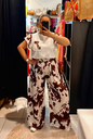 Pantalon imprimé vache
