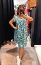 Robe courte vert 