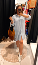 Robe chemise bleue marine 