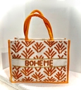 Sac bohème perlé orange