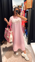 Robe t-shirt Vintage rose