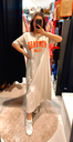 Robe t-shirt Vintage beige