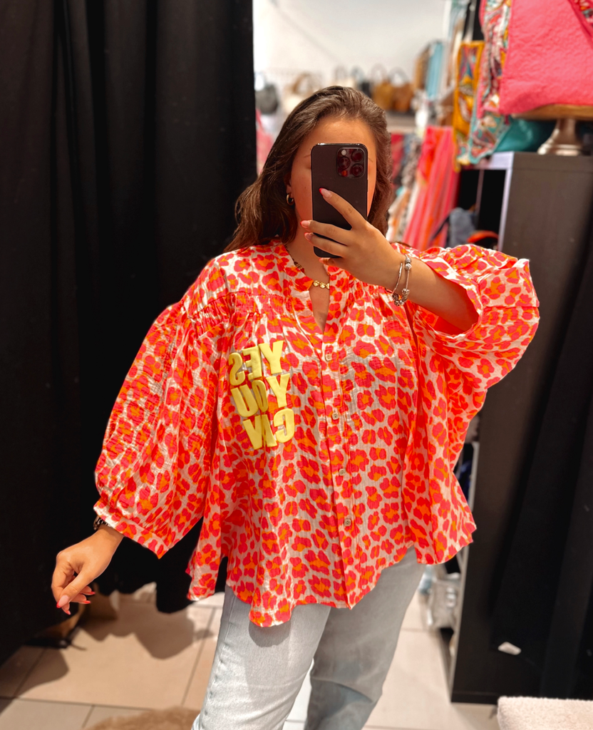 Chemise léopard yes you can 