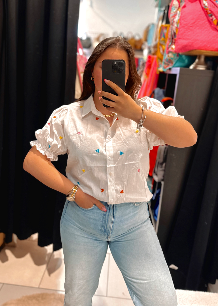 Chemise cœurs 