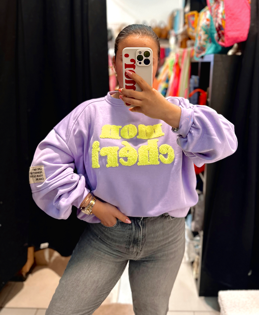 Sweat Mon chéri lilas 