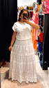 Jupe en broderie bohème blanche 