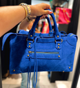 Sac gaga bleu électrique 