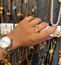 Bague sirène dorée 