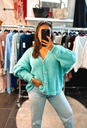 Gilet Mia turquoise 