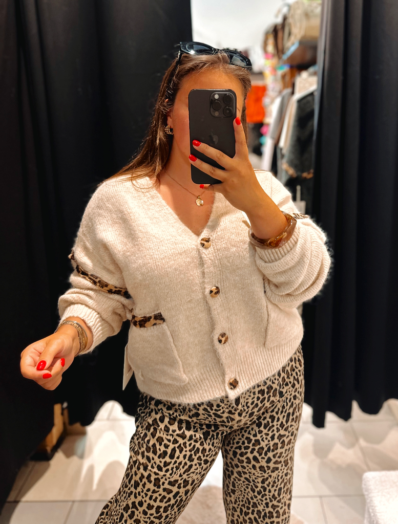 Gilet Léo crème 