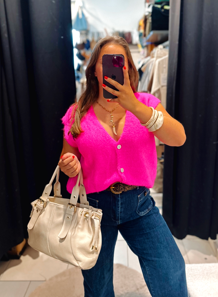 Gilet Paulette rose 