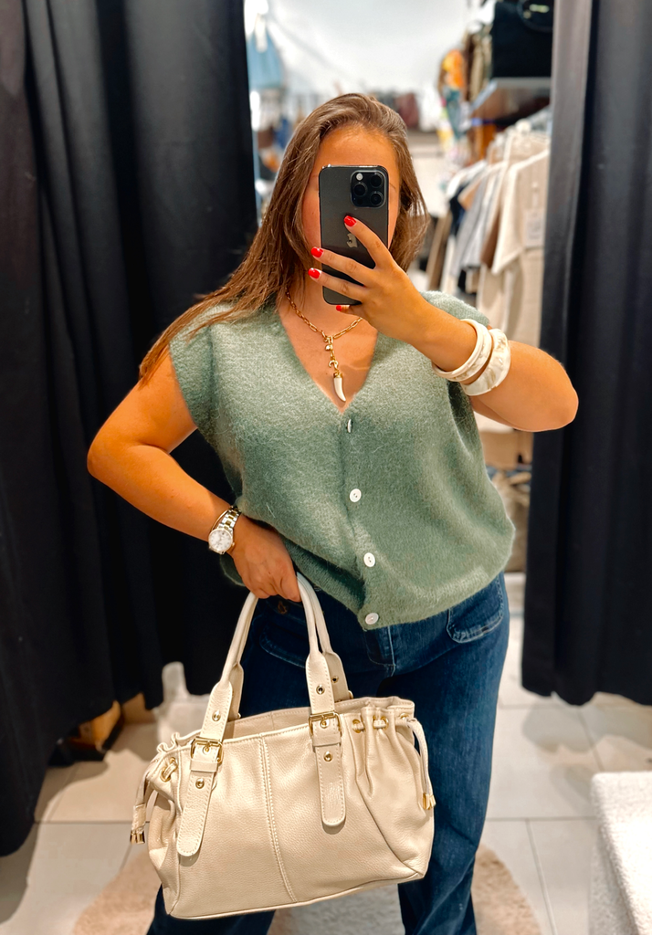 Gilet Paulette kaki