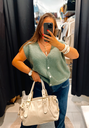 Gilet Paulette kaki