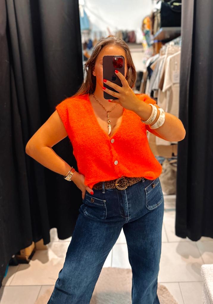 Gilet Paulette orange