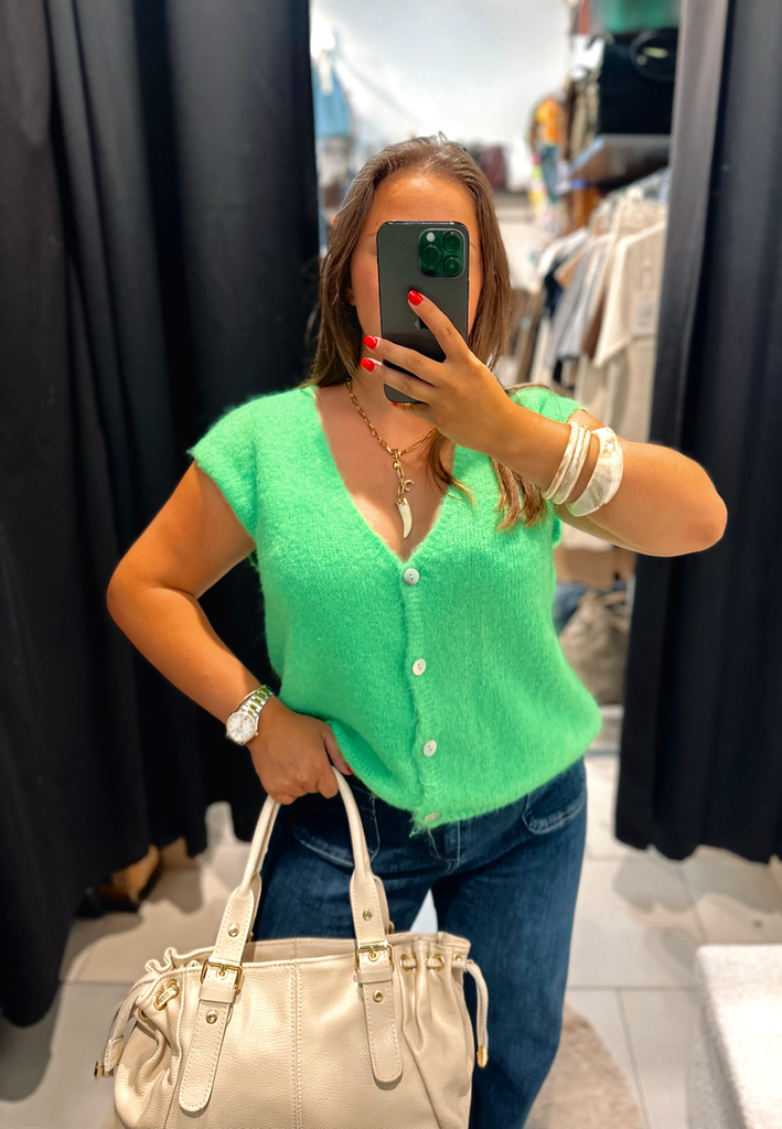 Gilet Paulette vert 