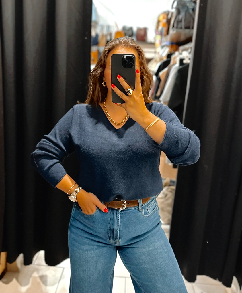 Le basic Elise bleu marine 