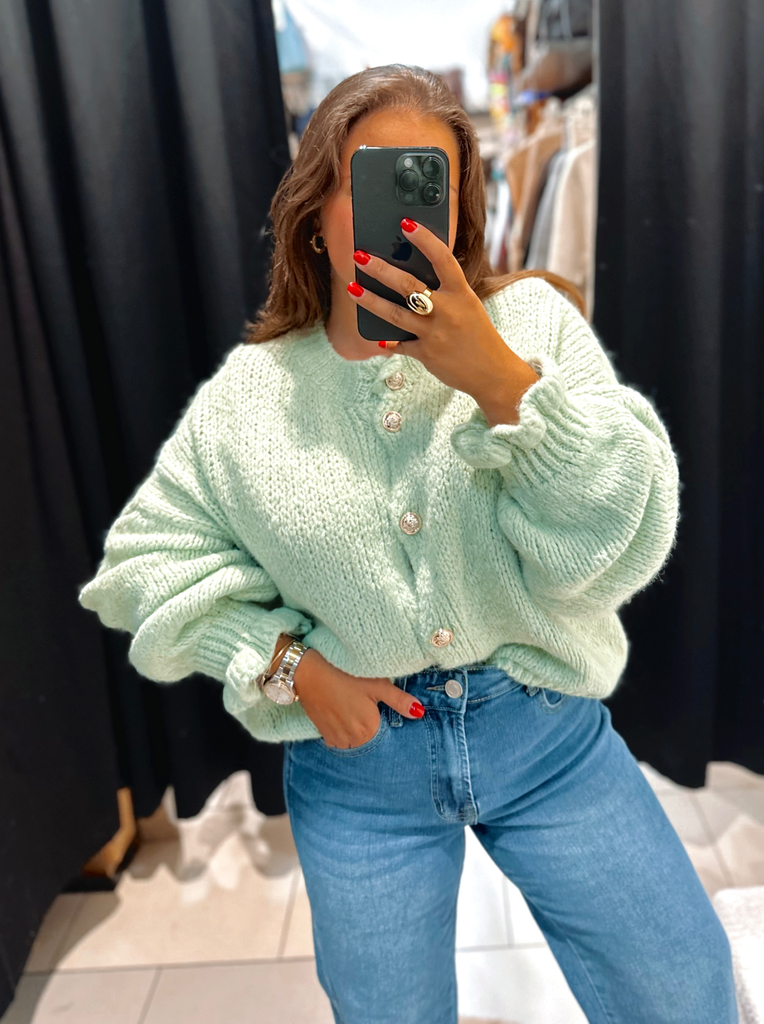 Gilet Lili vert d'eau 