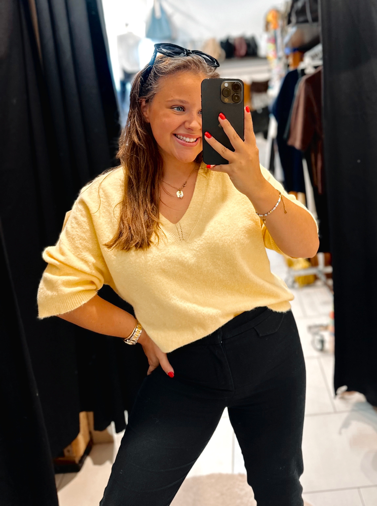Pull Yvette jaune 