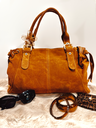 Sac Gérard XL camel en daim