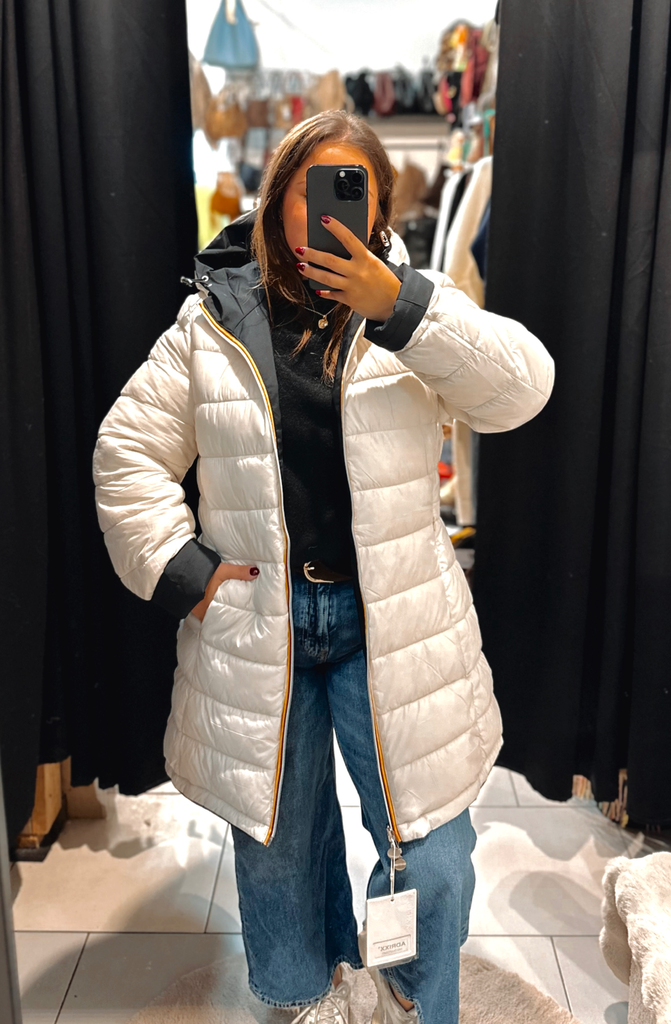 Veste k-way noire blanche 