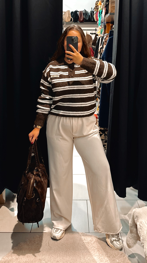 Pantalon Noah crème  (36)