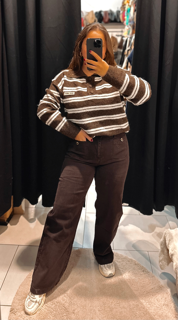 Jeans Zack et zoe chocolat  (36)