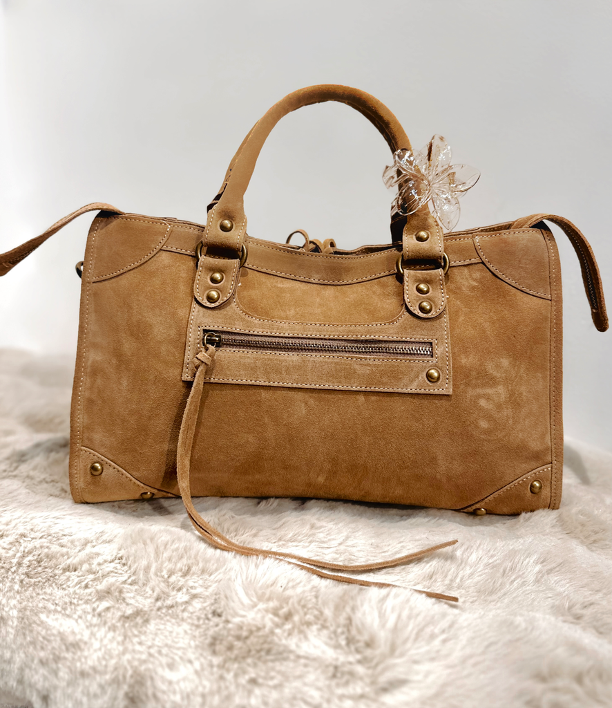 Grand sac gaga beige foncé