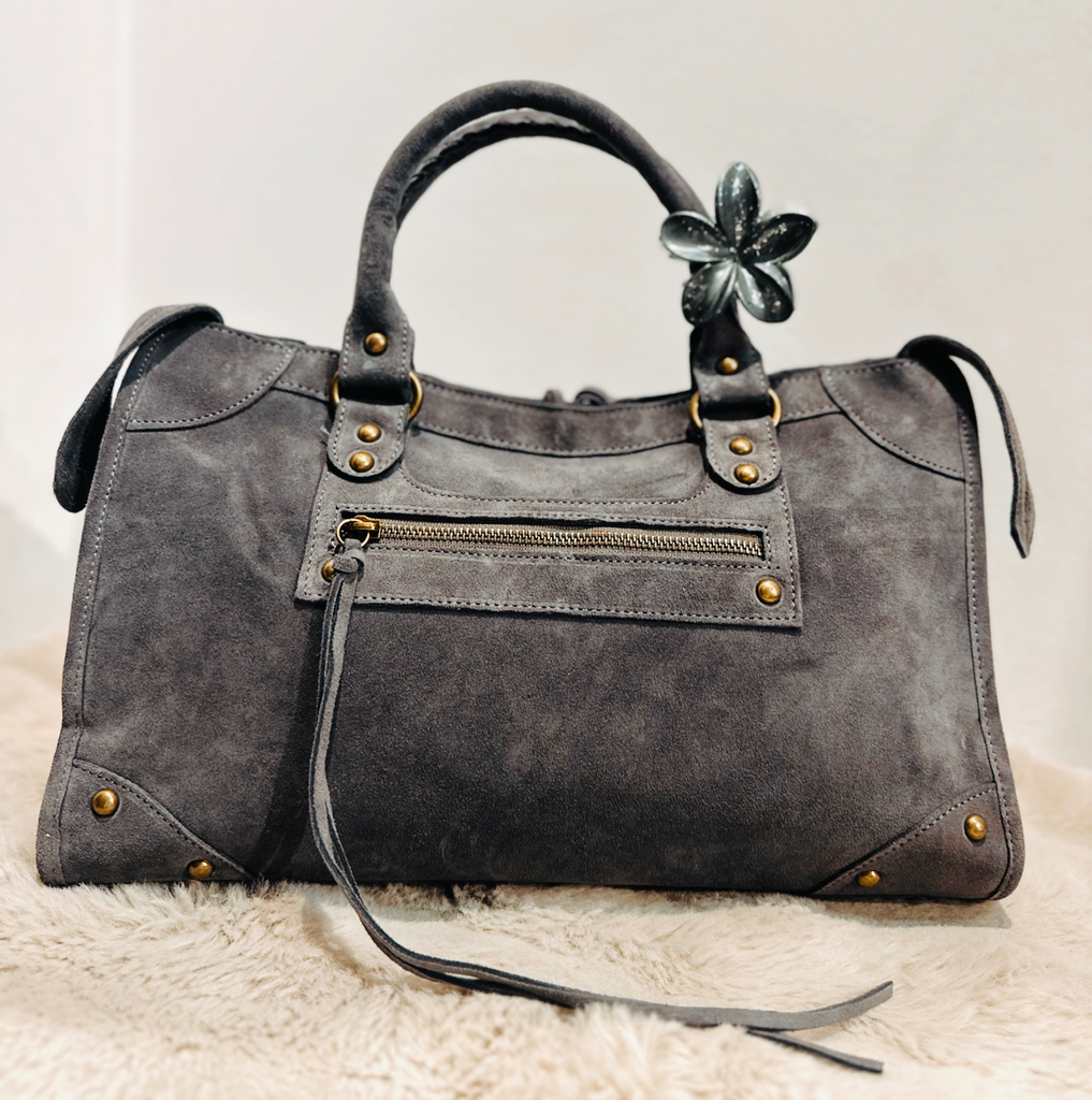 Grand sac gaga gris foncé