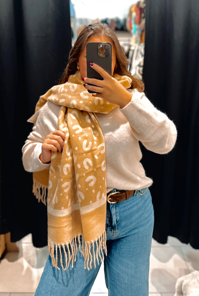 Écharpe Léo beige 