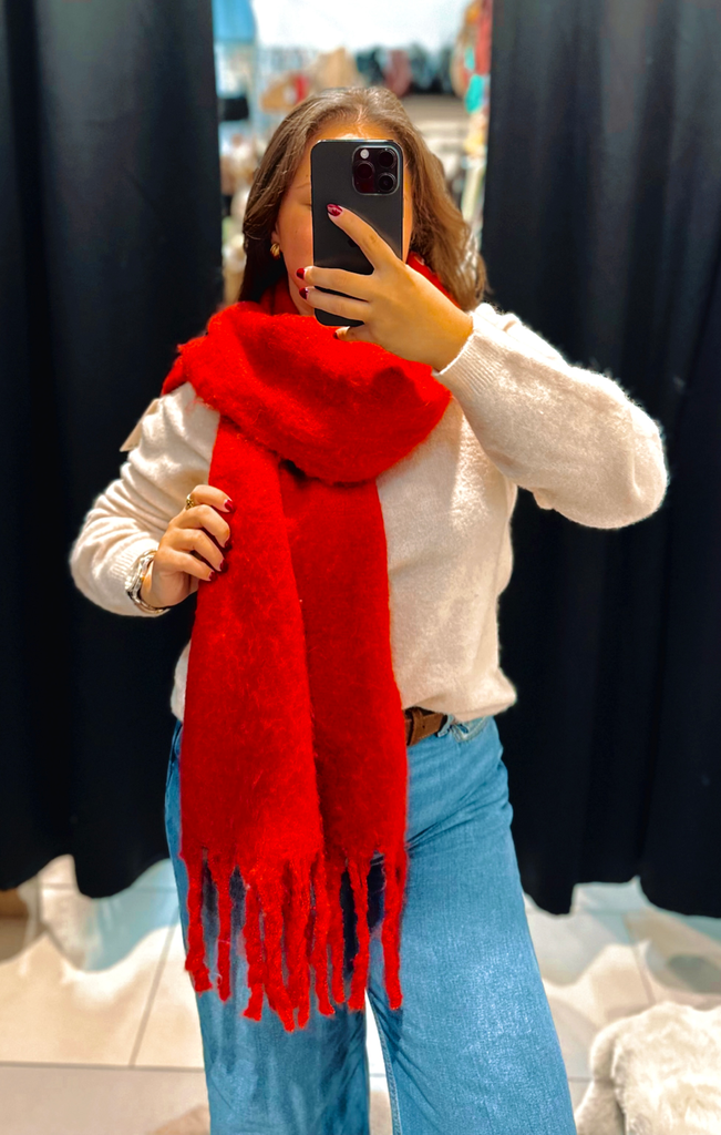 Écharpe rouge 
