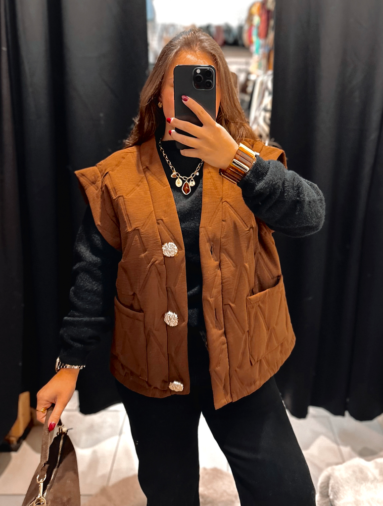 Veste Leila chocolat 