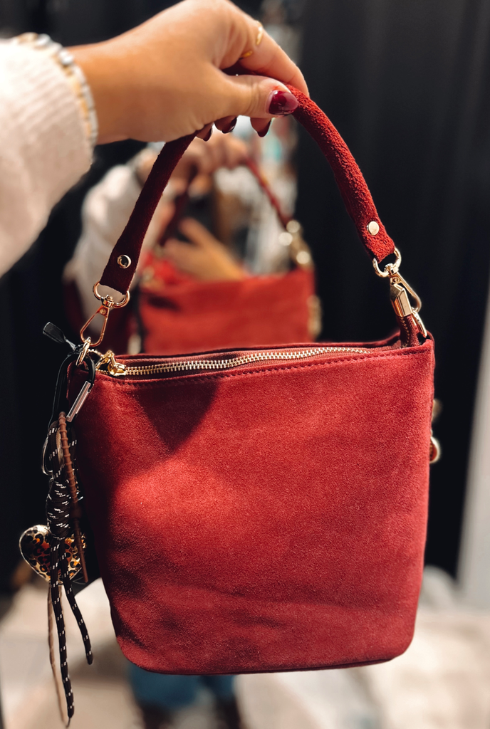 Sac seau bordeaux 