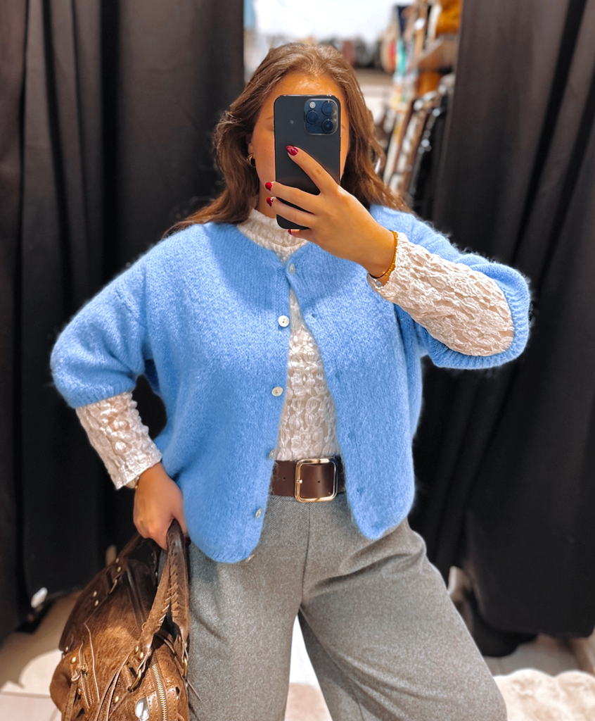 Gilet Valentina bleu