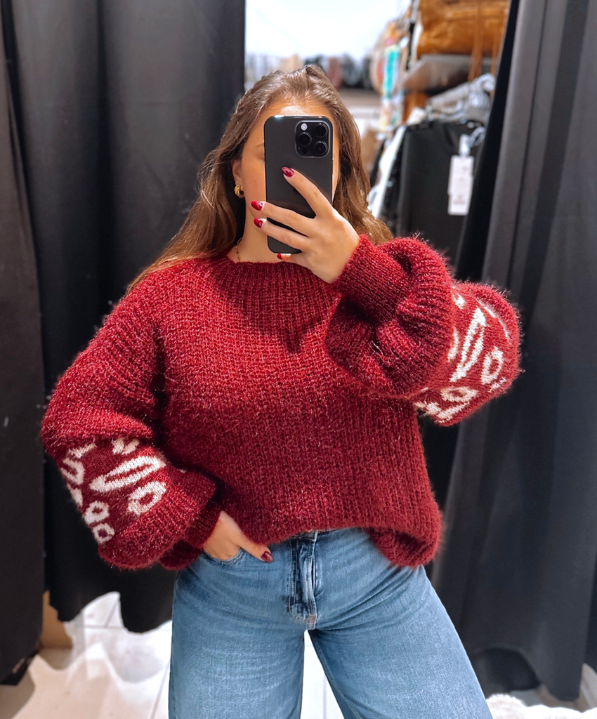 Pull Romy bordeaux 