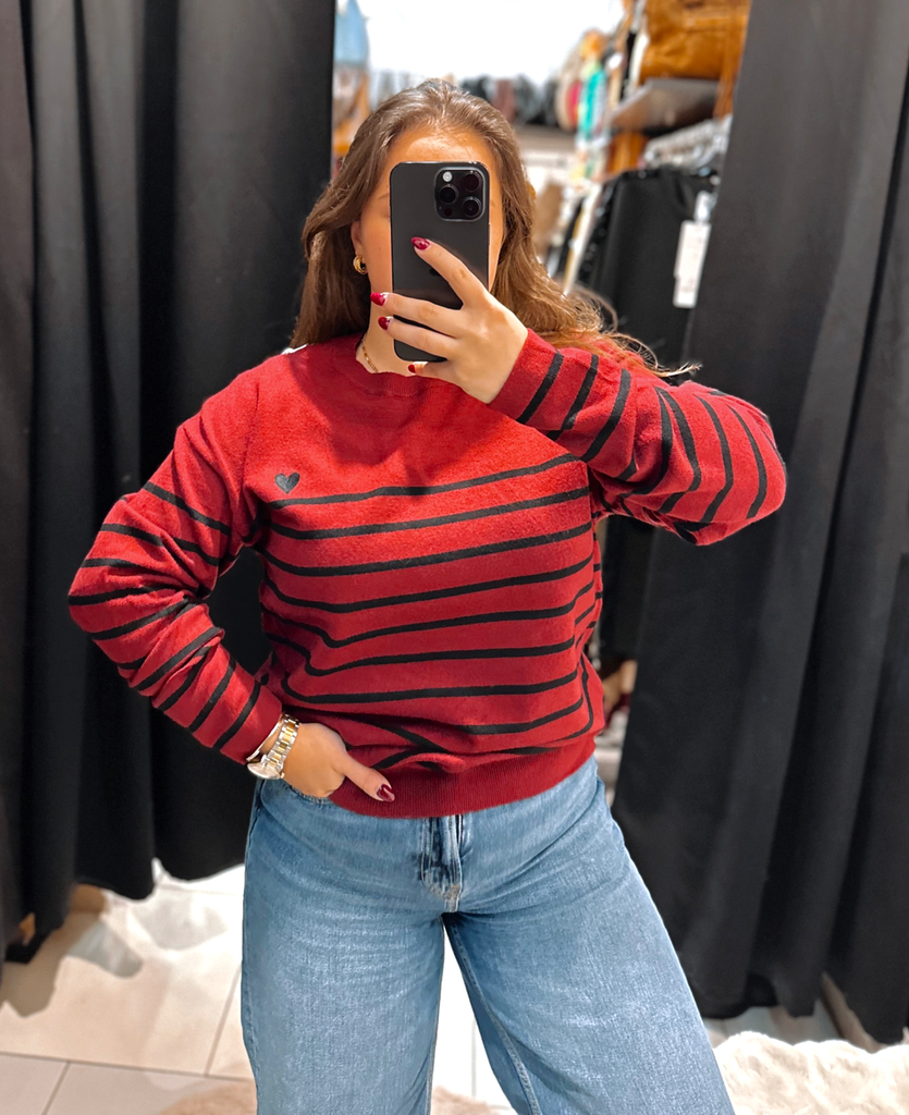 Pull Louisa bordeaux