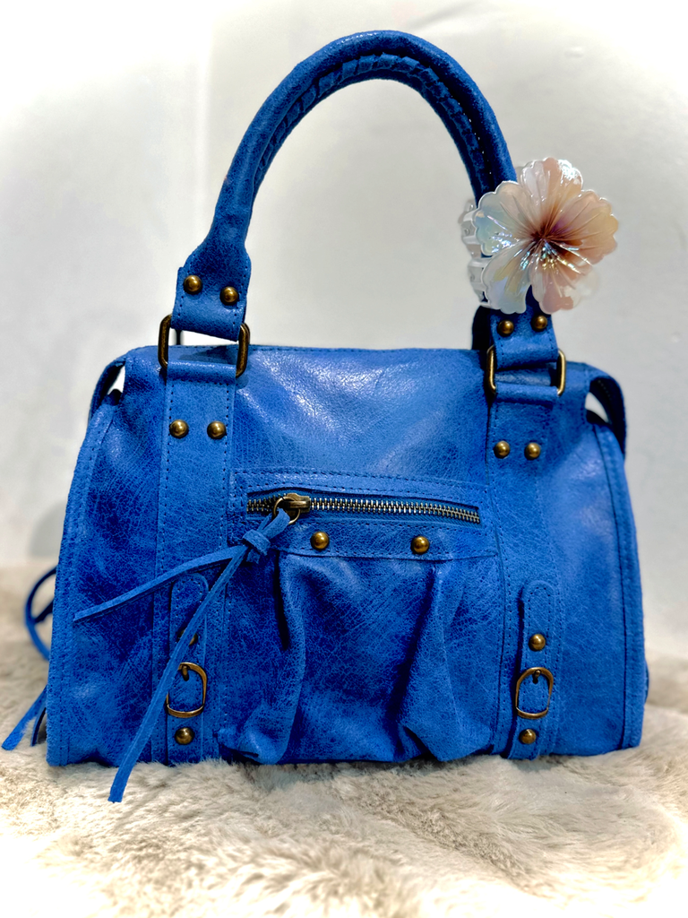 Sac gaga moyen bleu électrique 