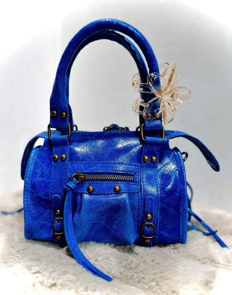 Petit sac gaga bleu électrique 