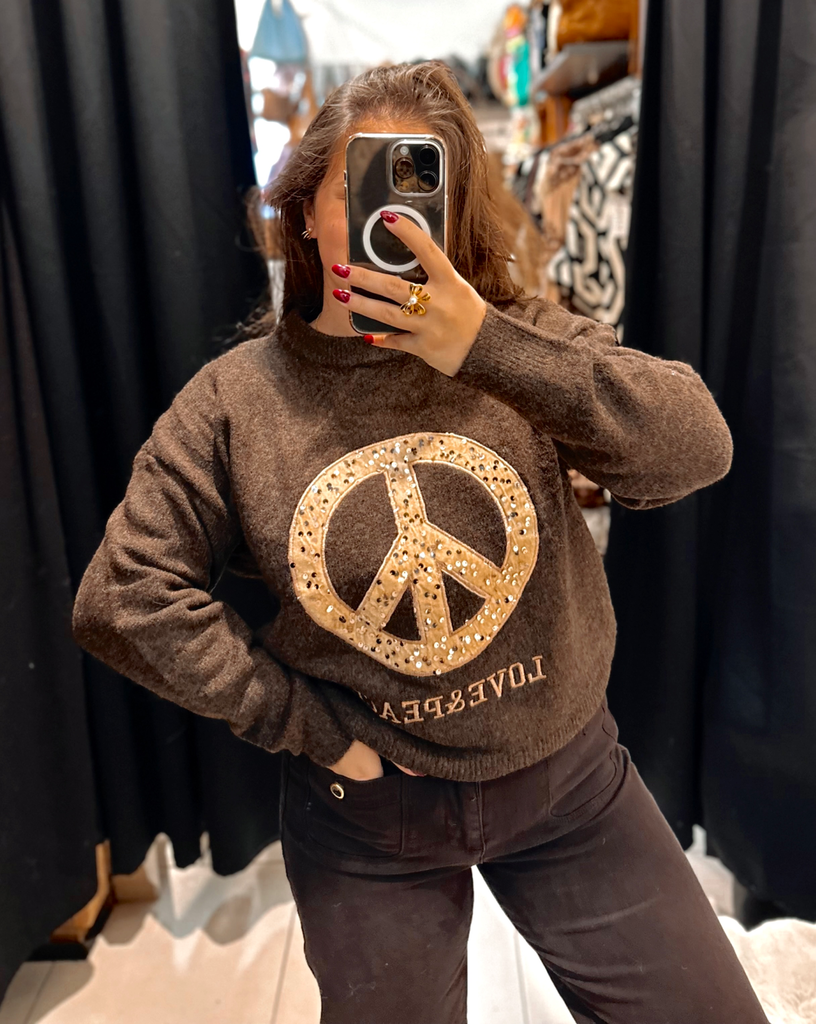 Pull peace chocolat