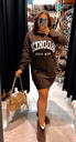 Robe pull brooklyn chocolat 