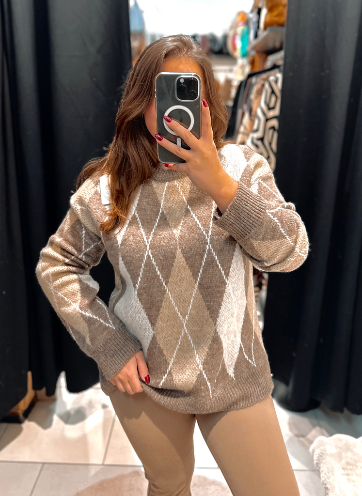 Pull Mady taupe 
