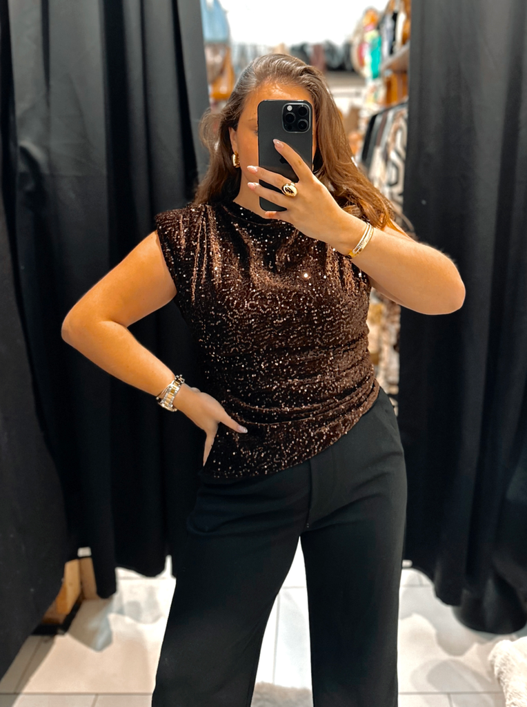 Blouse Laura chocolat 