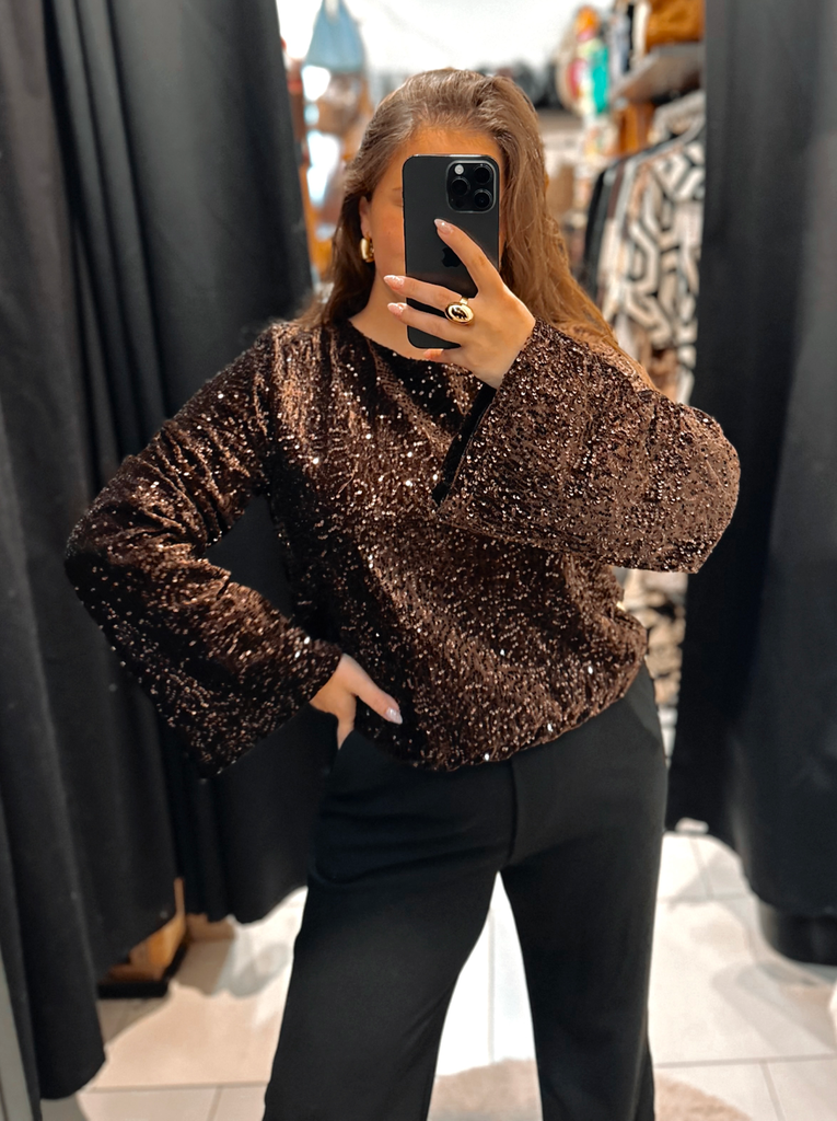 Blouse Lisa chocolat 