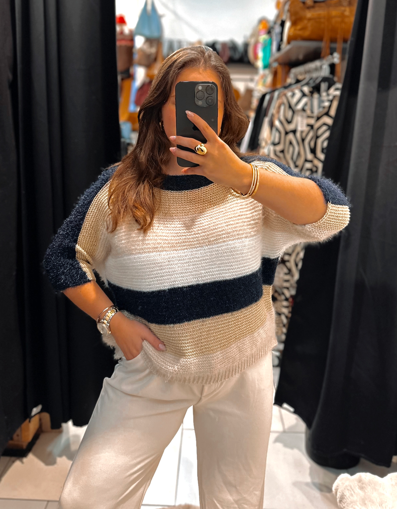 Pull Linda bleu marine 