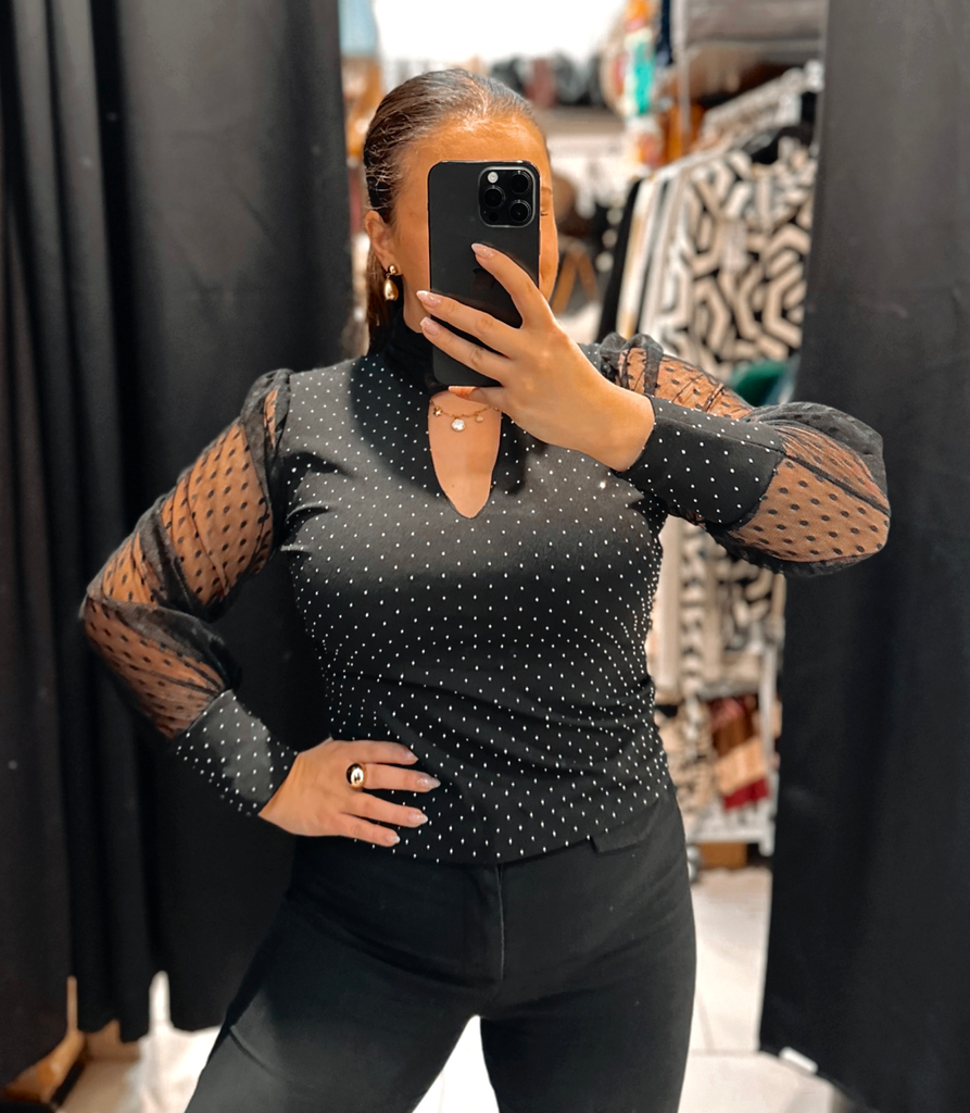 Blouse Régine noire