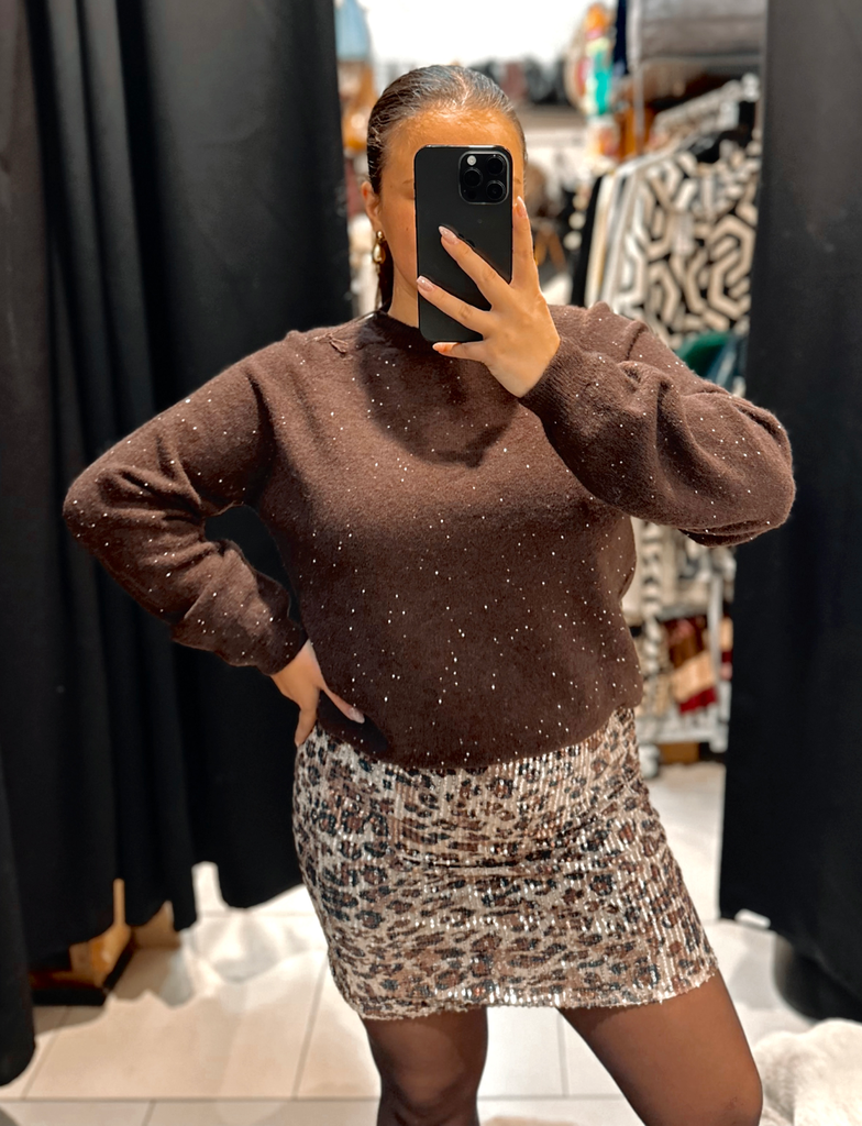 Pull Oméline chocolat