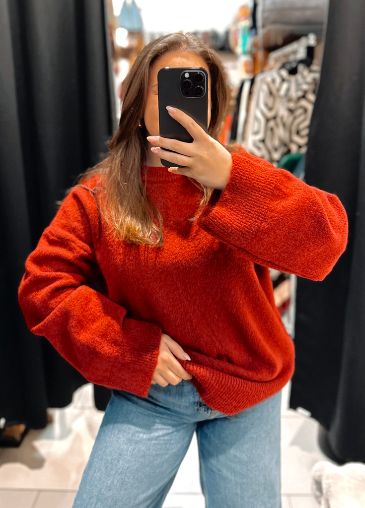 Pull maxime bordeaux