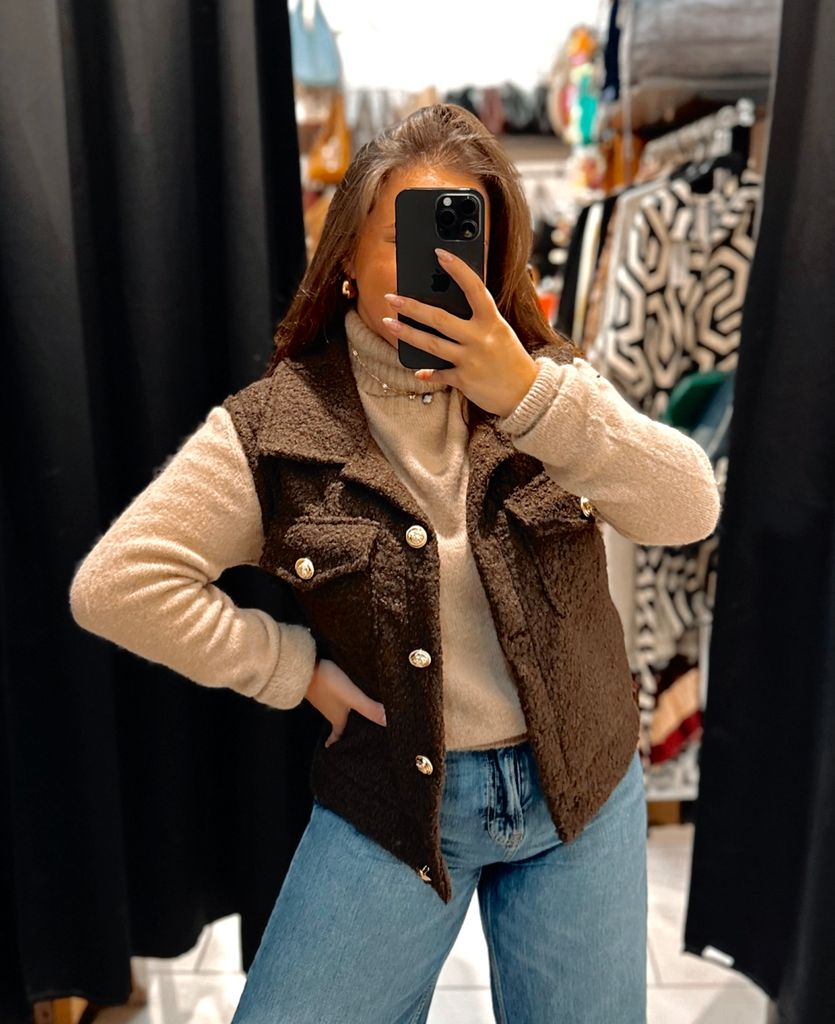 Veste Sacha chocolat