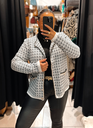 Veste Carmela blanche et noire