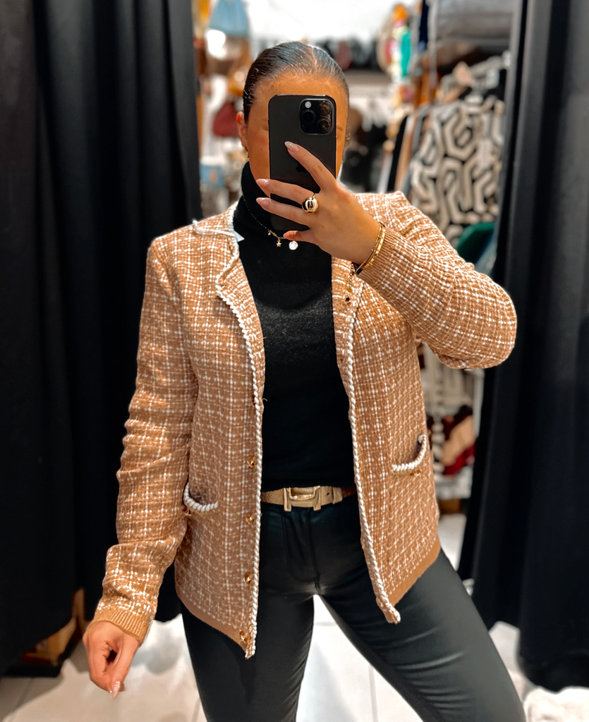 Veste Carmela camel  (Taille 1)