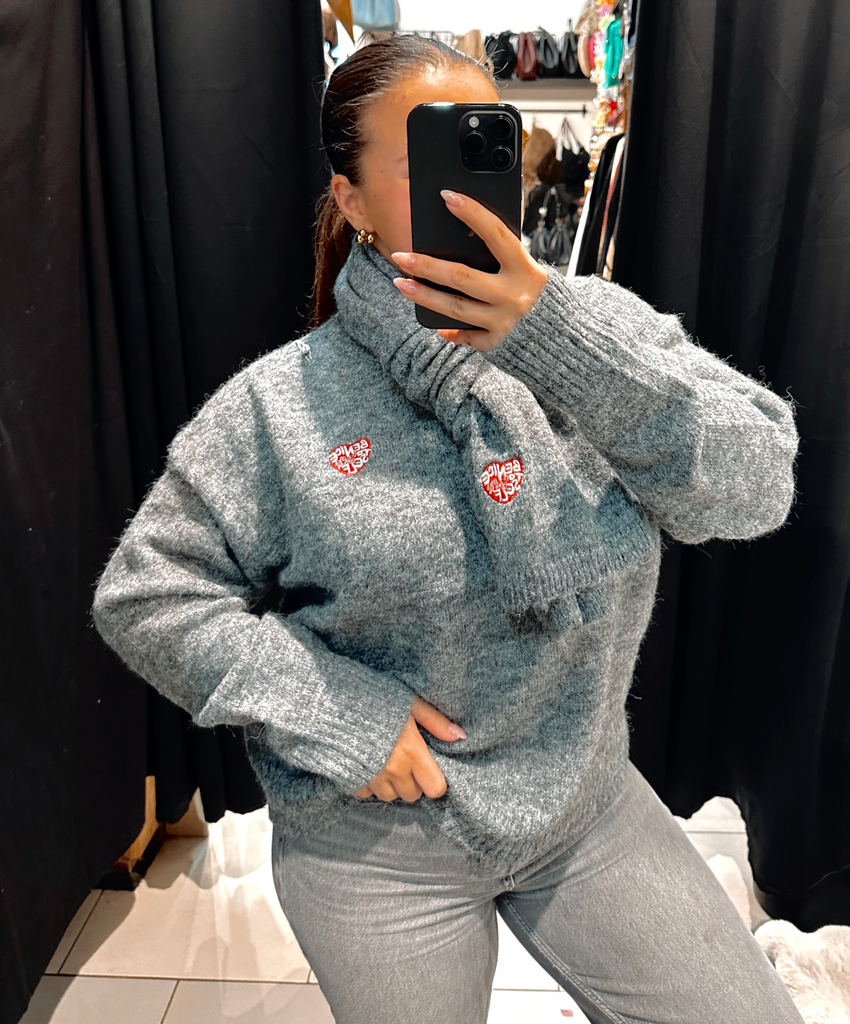 Pull Nola gris foncé